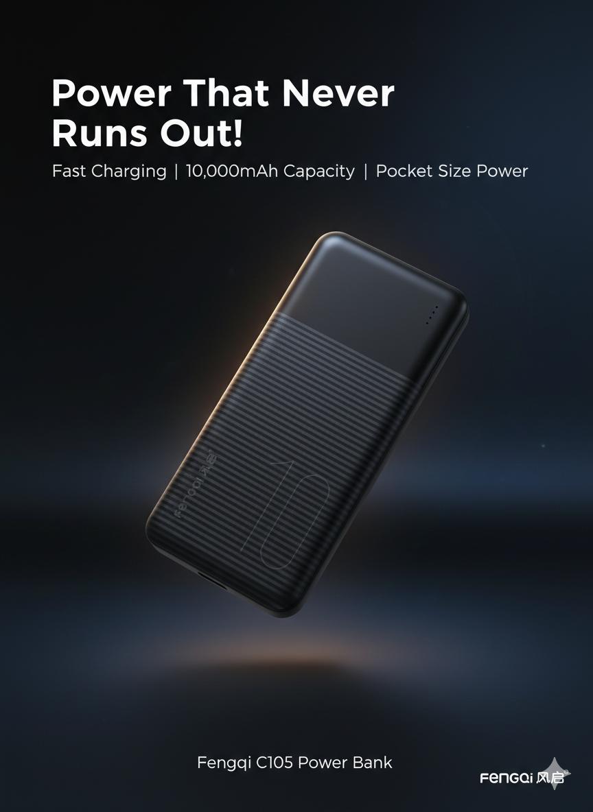 Power Bank 10000mAh – Fast Charging Portable Charger | Compact & Reliable